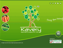 Tablet Screenshot of kaveryorganics.com